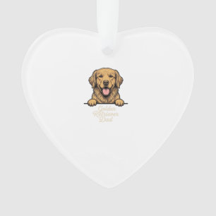 Papa Golden Retriever Gravure Vintage