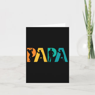 Papa Golf cadeau voor vader Kaart
