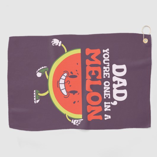 Papa grap grappig Vaderdag papa pun verjaardagscad Golfhanddoek (Horizontaal)