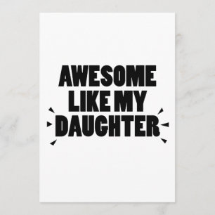 Papa Grappig Dochter aan Papa Vaders Dag Gift Kaart