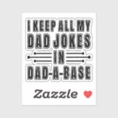 Papa grapt in papa een basis Vaderdag Cadeau grapp Sticker (Vel)