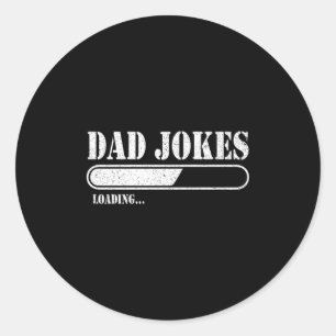 Papa grapt over het laden van premie ronde sticker