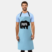 PAPA GRIZZLY BEER DAD VADERDAG FUNNY APRON SCHORT (Gedragen)