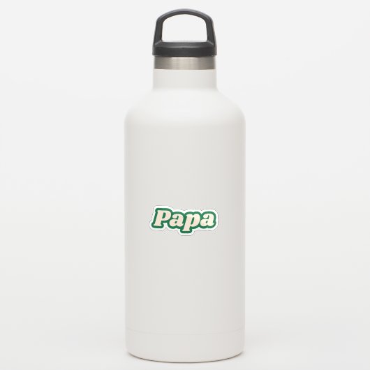 papa | Grootvader, vader Sticker (Waterfles)