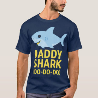 Papa Haai Schattige Vader Haai Ontwerp Grappige Va T-shirt