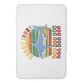  papa haai vaders dag badmat (Voorkant Verticaal)