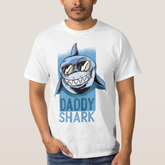Papa-haaienvaders dag t-shirt (Voorkant)