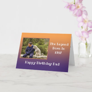 Papa Happy Birthday elk jaar Foto sjabloon Kinder