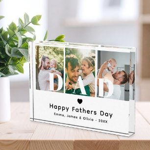 Papa Happy Fathers Day Afbeelding Afbeelding Colla Fotoblokken
