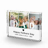 Papa Happy Fathers Day Afbeelding Afbeelding Colla Fotoblokken (Rechts)