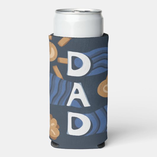 Papa - Happy Vaderdag Navy Blue (Seltzer Voorkant)