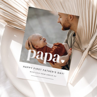 Papa Hart - Eerste Vaderdag Fotokaart Kaart