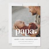 Papa Hart - Eerste Vaderdag fotokaart Kaart (Voorkant)