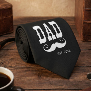 Papa heeft de snor jaar western vintage stropdas