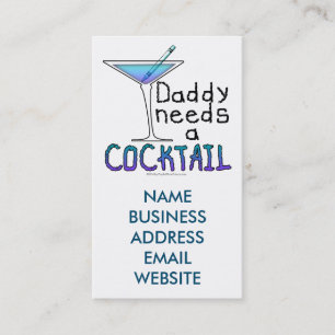 PAPA heeft een cocktail nodig Contactkaartje
