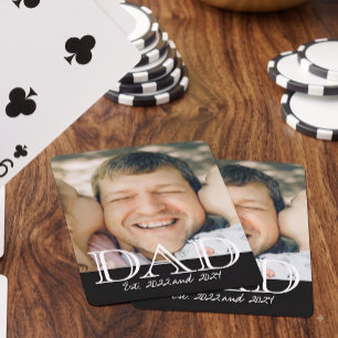 Papa heeft een minimale Vaderdag cadeau ingesteld Pokerkaarten