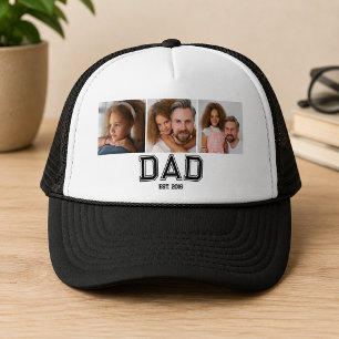 Papa heeft elegante 3 fotocadeaus opgericht trucker pet