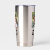 Papa heeft foto moderne typografie nieuwe papa geïsoleerde drinkbeker (Links)