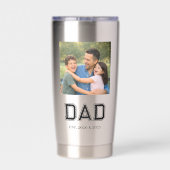 Papa heeft foto moderne typografie nieuwe papa geïsoleerde drinkbeker (Achterkant)