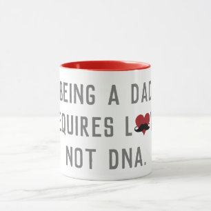 Papa heeft liefde nodig, geen DNA Mustache Heart Mok