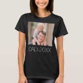 Papa heeft moderne script fotoregio ingesteld t-shirt (Voorkant)