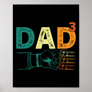 Papa heeft pap van drie Mannen citaten, grappige k Poster