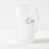 Papa heeft Year Custom Vaderdag opgericht Matglas Bierpul (Voorkant rechts)