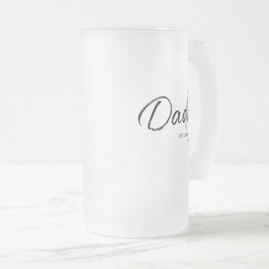 Papa heeft Year Custom Vaderdag opgericht Matglas Bierpul (Voorkant rechts)