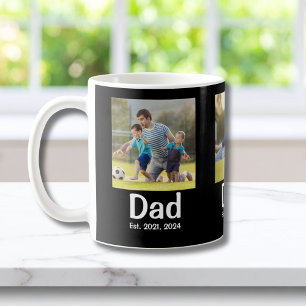 Papa heeft Zwarte 3 Foto ingesteld Koffiemok