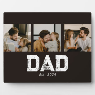 Papa heeft Zwarte Fun 3-foto ingesteld Fotoplaat