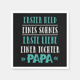 Papa Held Vater Vatertag Vaterschaft Geschenk Servet