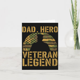 Papa held veteraan legende camouflage Amerikaanse Kaart