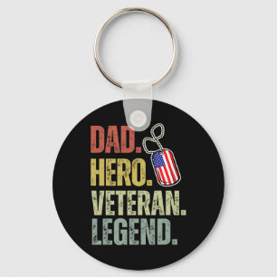 Papa Held Veteraan Legende Vaderdag Papa Opa Ve Sleutelhanger