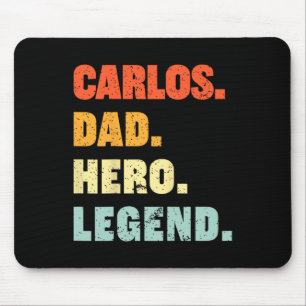 Papa Hero Legend Gepersonaliseerde aangepaste naam Muismat