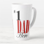 Papa Hero Tall Mug (Angle droit)