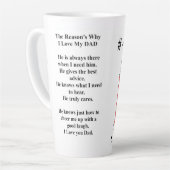Papa Hero Tall Mug (Angle gauche)