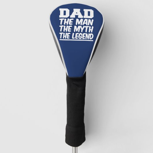 Papa het Man de Myth de Legend grappige golf Golfheadcover (Voorkant)