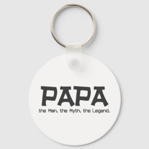 Papa het Man de Myth de Legend Sleutelhanger