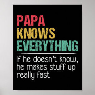 Papa het Man de mythe de byd invloed hij kent e Poster