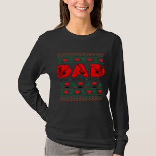 Papa het Man de mythe de Legend Banjo kerst T-shirt