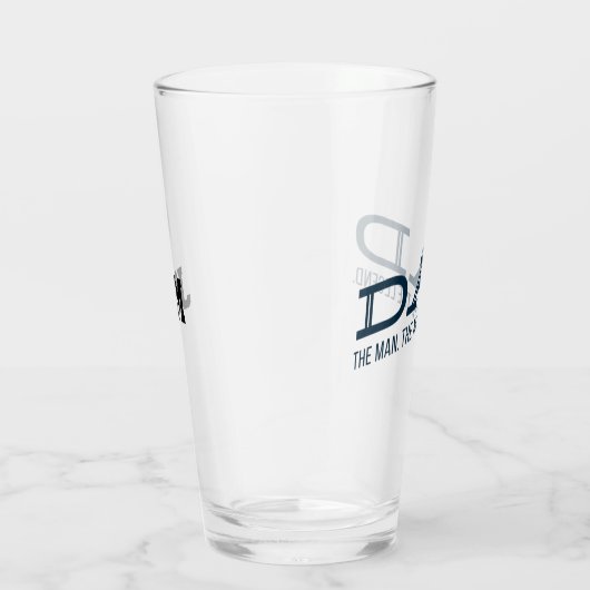 Papa het Man de mythe de legendarische monogram Glas (Rechts)