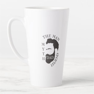 Papa het man, de mythe, de legendarische tekst zwa latte mok