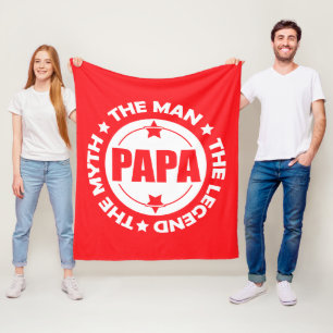 Papa. Het Man. De mythe. De legende. Fleece Deken