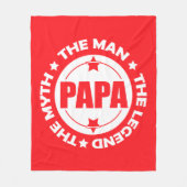 Papa. Het Man. De mythe. De Legende. Fleece Deken (Voorkant)