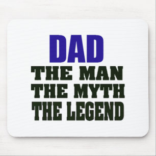 Papa het Man de mythe de legende Mousepad Muismat