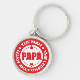 Papa. Het Man. De mythe. De legende. Sleutelhanger