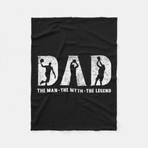 Papa het Man de mythe de legende Vaderdag Fleece Deken