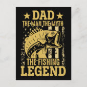 Papa - het Man, de mythe, de Vissende leger Briefkaart (Voorkant)