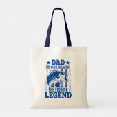 Papa - het Man, de mythe, de Vissende leger Tote Bag (Achterkant)