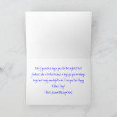 Papa heureux de fête des pères ! Carte (Intérieur)
